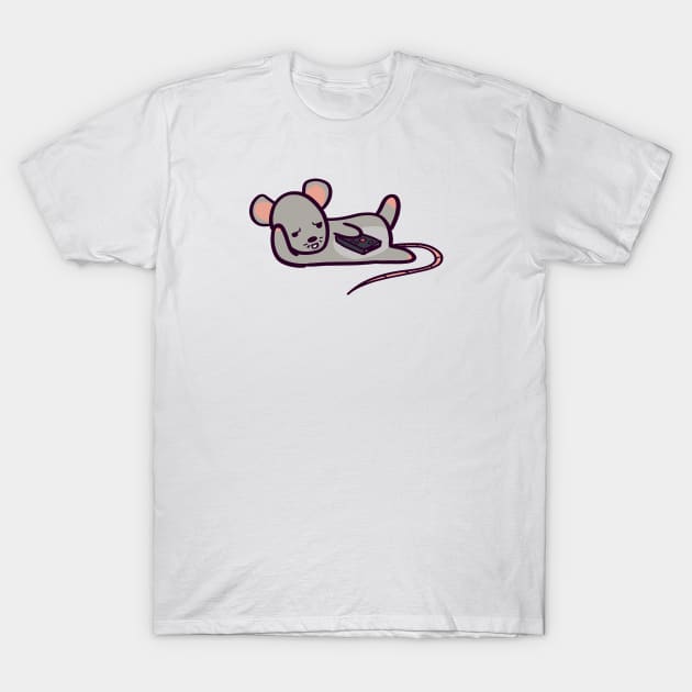 Couch Potato Rat T-Shirt by ThumboArtBumbo